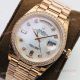 Swiss Replica Rolex Day Date Rose Gold White Mop Dial Diamond Watch 36mm (2)_th.jpg